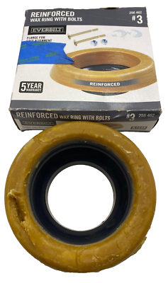 EVERBILT 256-462 Reinforced Wax Ring W/ No Bolts 256462 Open Box