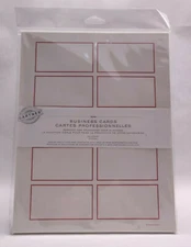 Gartner Studios Red Border Business Cards - 250 Count