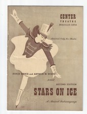 Original Playbill 1943 Sonja Henie's Stars On Ice at Rockefeller Center