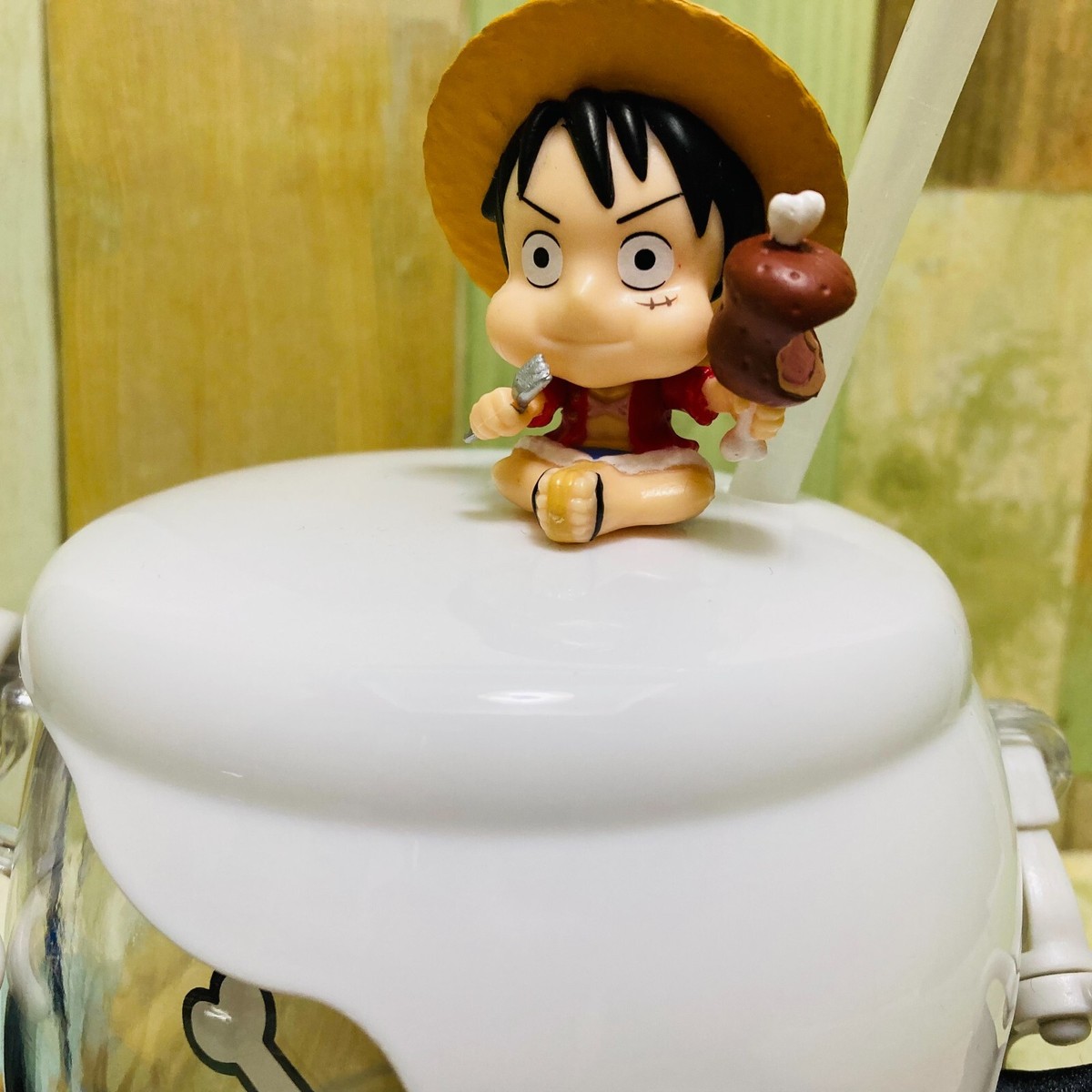Universal Studios Japan One Piece Luffy Figure Plastic Drink