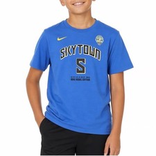 Nike Chicago Sky Angel Reese Skytown Rebel Edition Blue Youth Large T-Shirt 5
