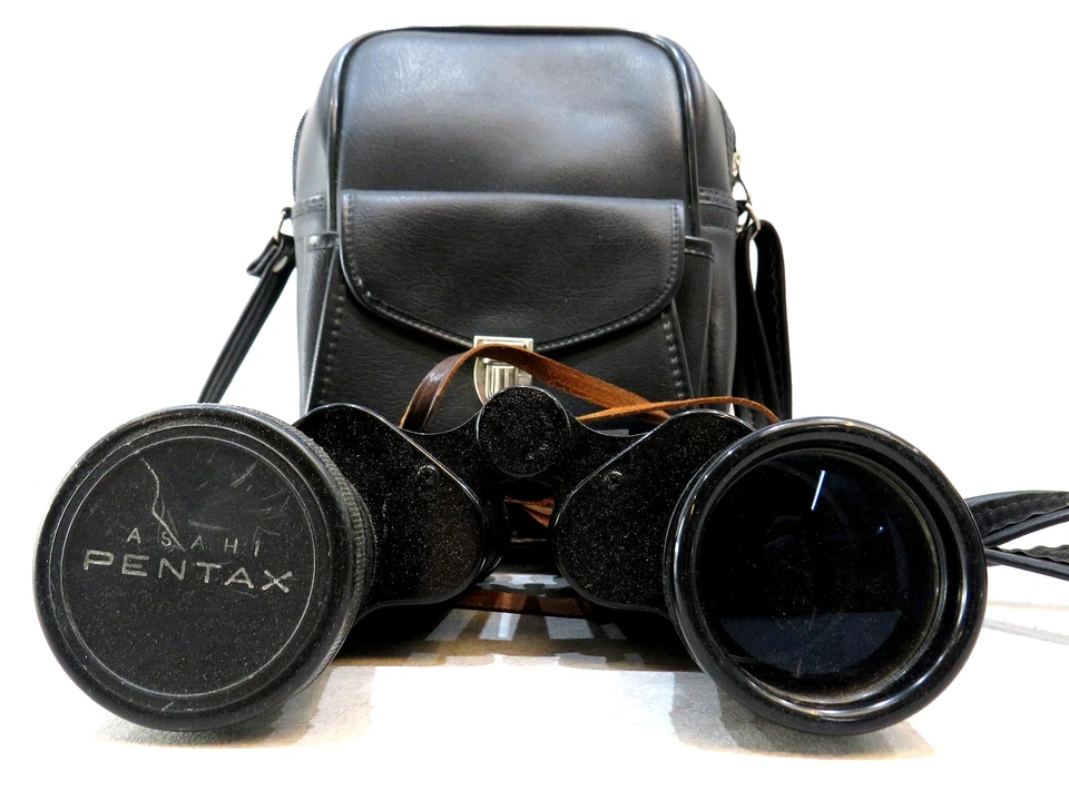 ASAHI PENTAX PRISM BINOCULARS COATED OPTICS JAPAN NO. 40-5281 7×50 FIELD 7.1° - Image 2 of 4