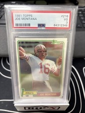 1981 Topps - Joe Montana #216 (RC) PSA VG - 3