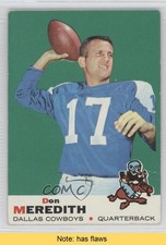 1969 Topps Don Meredith #75 READ 9bq