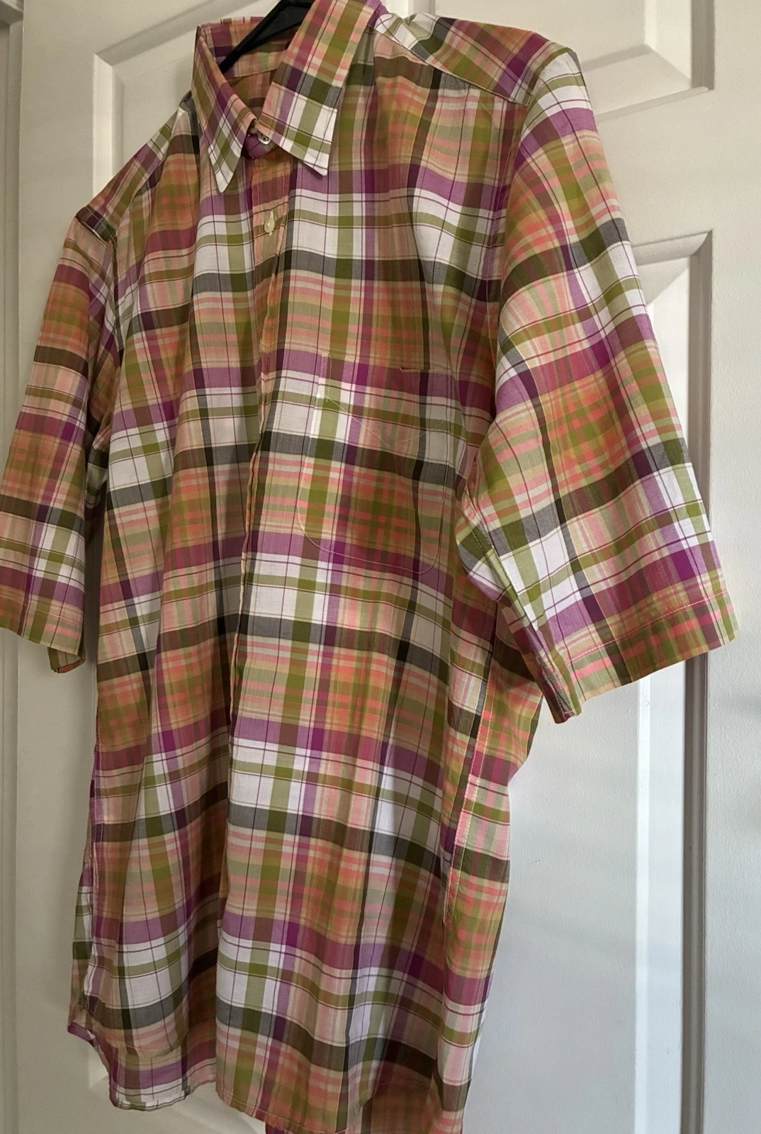 NWOT Gitman Bros Men’s Plaid Shirt Size 15.5R Multicolor Made In USA - product detail image 3