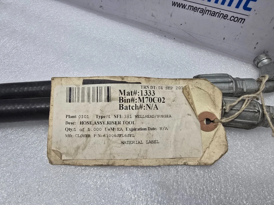 Gates Connected IO081809 Hose, Assy Riser Tool 61006JFL6JFL - Image 2 of 4
