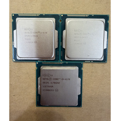 Lot of 3 Intel Core i3-4170 SR1PL 3.70GHz LGA1150 Desktop CPUs Untested 