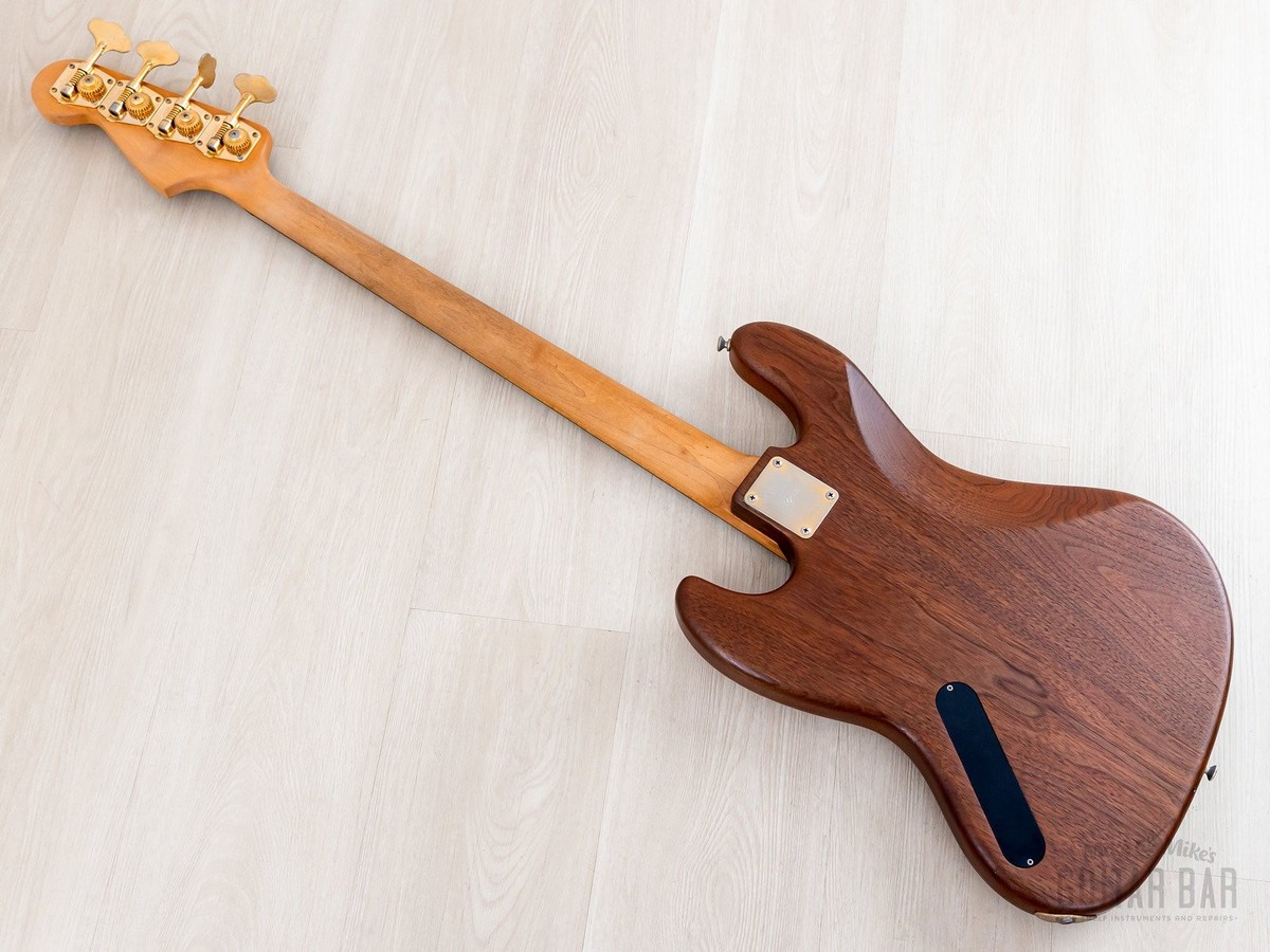 1993 PGM Moon Woody Series J-J-185 EMG Walnut Vintage Jazz Bass