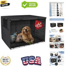 Dog Crate Cover, 42 inches, Black