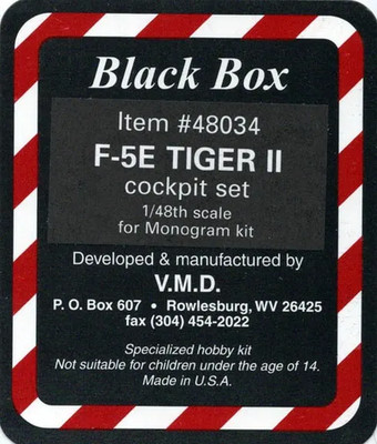 Black Box 1/48 resin F-5E Tiger II Cockpit set for Monogram - 48034