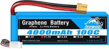 YOWOO Graphene Battery 3S 4000mAh 100C 11.1V Lipo Battery with XT60 / Deans T