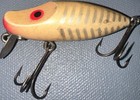 Vintage Paw Paw Wiggler (River Runt)- Whiteshore & Silver - 2 1/2 inch — photo 2