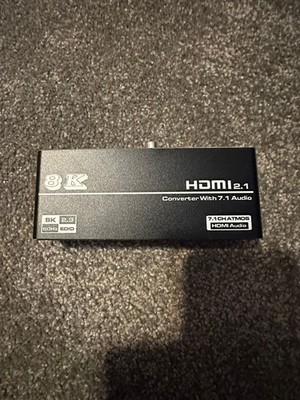 Tendak HDMI 2.1 Audio Extraktor - 8K@60Hz Splitter zu HDMI/Optisch Spdif/Coaxial