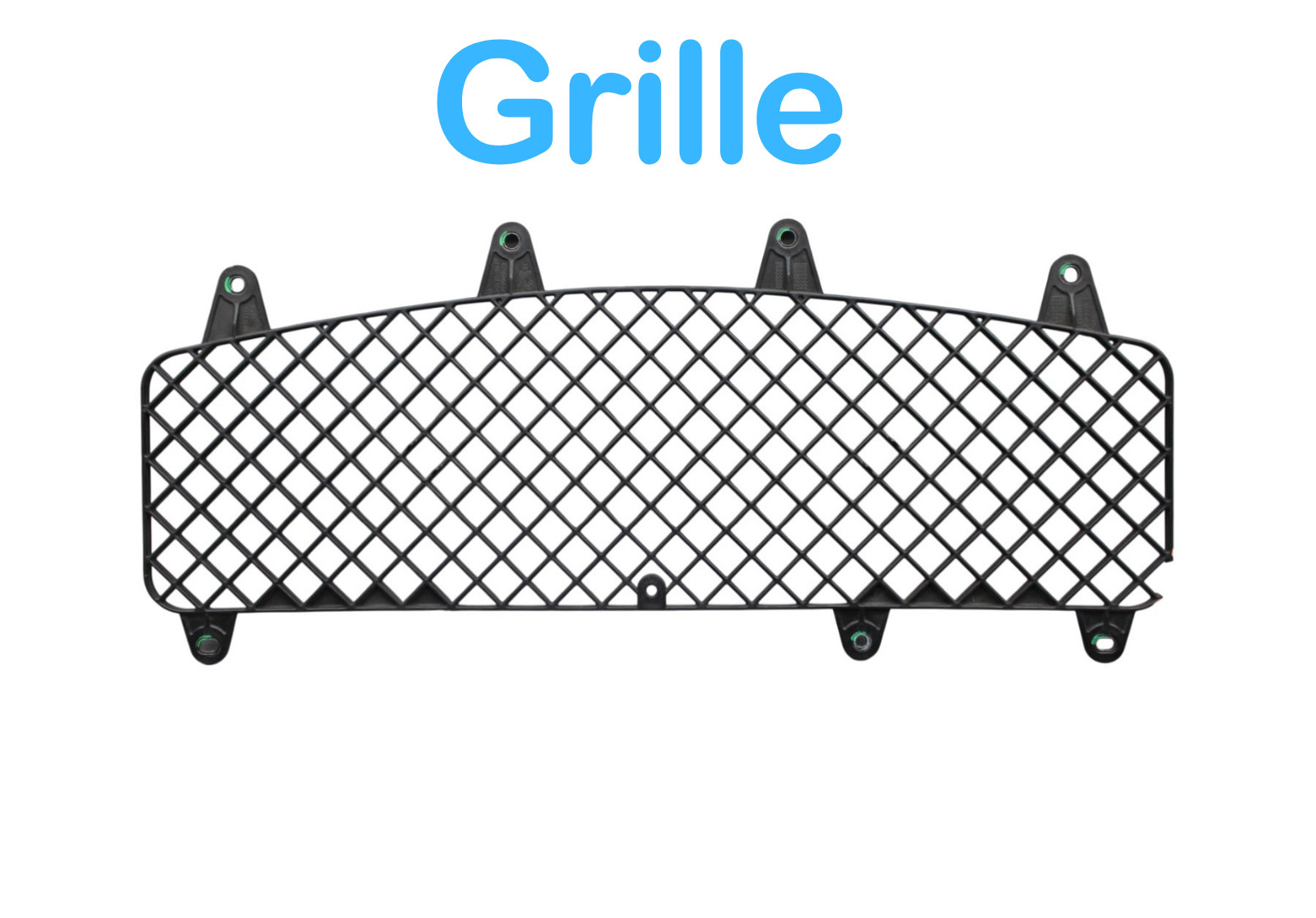 14-17 Maserati Ghibli Front Lower Bumper Inner Grille Black 670008457 Oem
