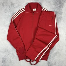 Vintage Adidas Yugoslavia Track Suit Set Jacket Pants Red Size 7 Medium 70 s-80s