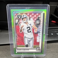 Panini Donruss Optic Daniel Carlson #163 Neon Green Prizm /199 Raiders NFL