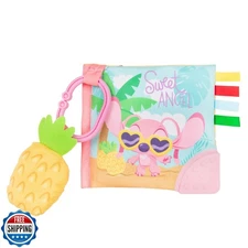 KIDS PREFERRED Disney Baby Lilo and Stitch Sweet Angel Soft Book, Fun Pink St