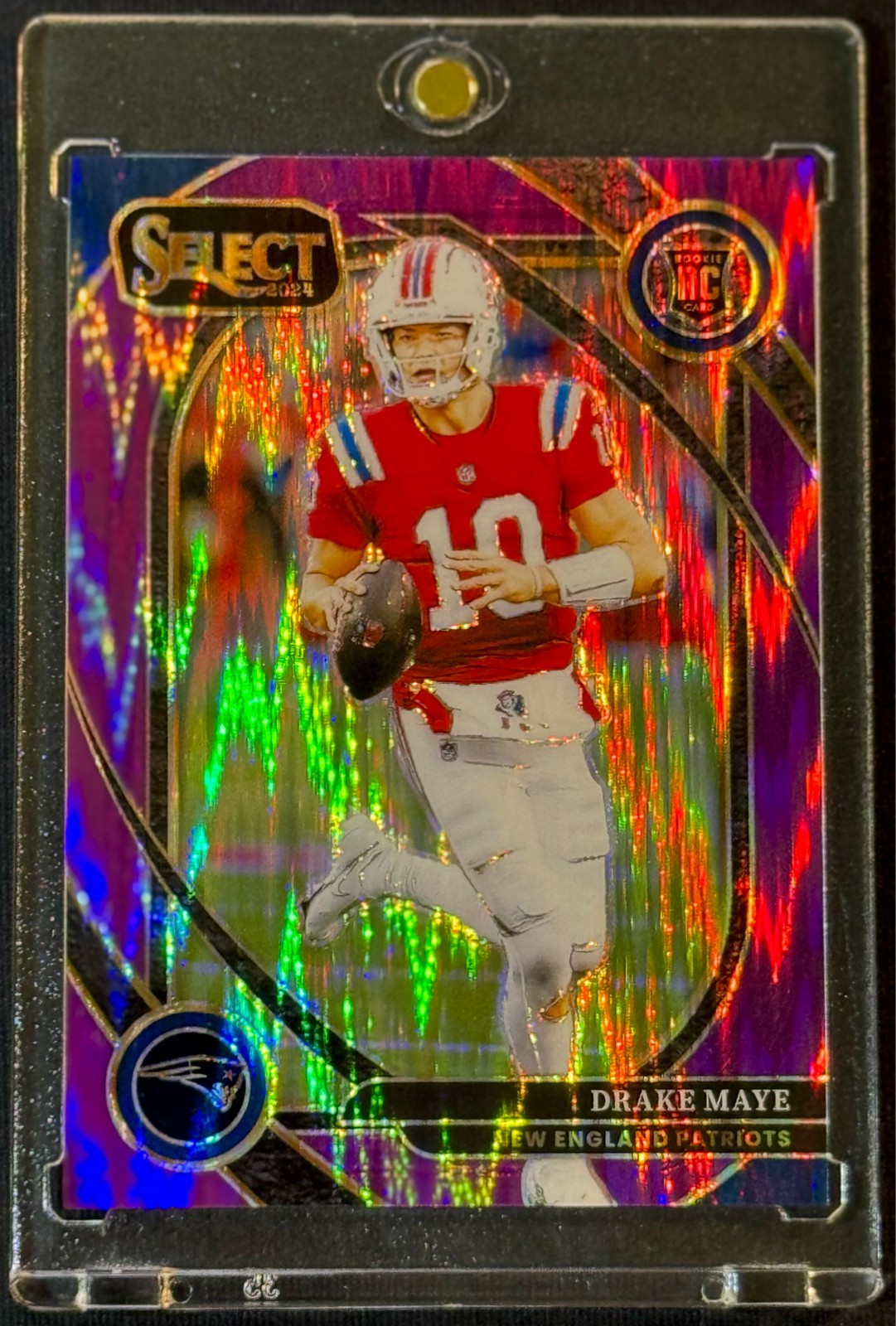2024 Select RC DRAKE MAYE - Patriots / Club Level Purple Shock /360 #218