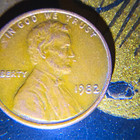 1982-P Lincoln Memorial Small Cent Penny, Business Strike BN Copper KM#201 W.3.1 — photo 1