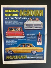 Stunning 1962 Canadian Canada Car Print Ad Pontiac Acadian Convertible Invader Stunning 1962 Canadian Canada Car Print Ad Pontiac Acadian Convertible Invader