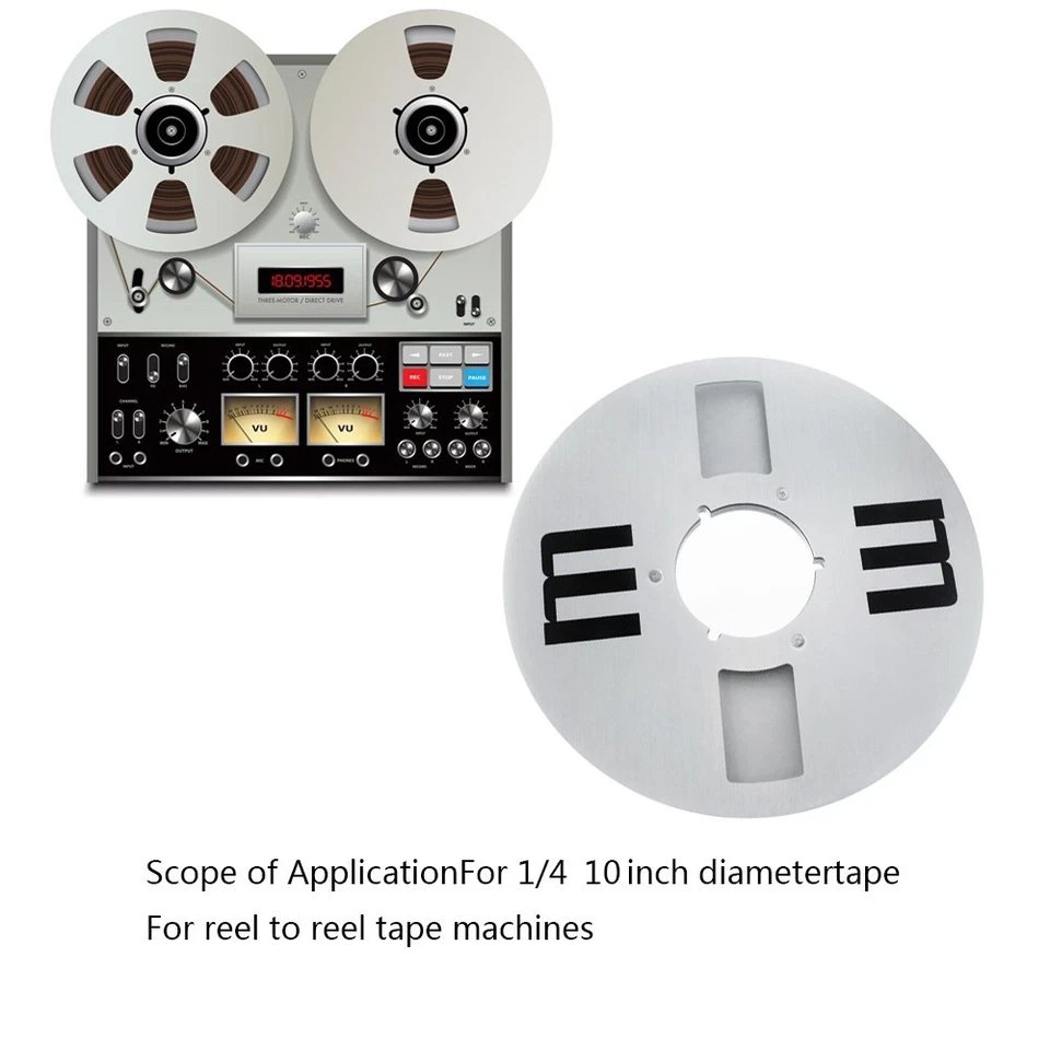 Grabadora de cinta de carrete a carrete de 10,5 pulgadas cinta vacía Foto 3 de 4