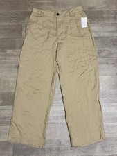 A New Day Women's High-Rise Straight Trousers Beige Size 12