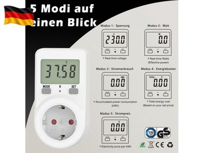 Electricity Meter for Socket Power Meter Socket, Energy Cost Meter , Power