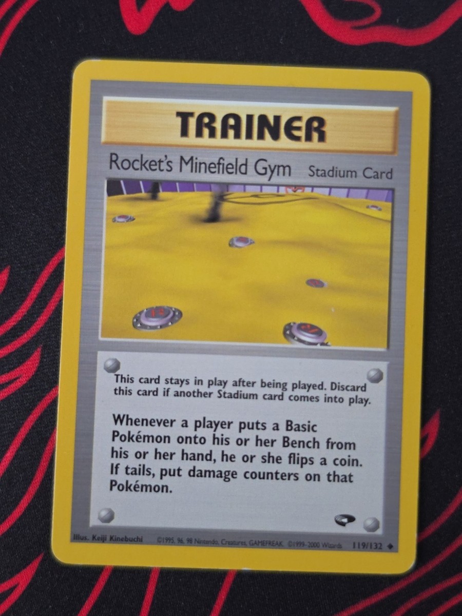 Rocket's Minefield Gym Stadium Card Early Print Error Card | eBay