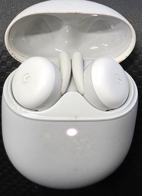 Google Pixel Buds White True Wireless Bluetooth Earbuds w/ USB-C Charging Case