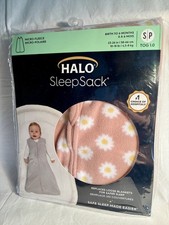 New HALO SleepSack micro fleece daisy sleep sack size small 0-6 months 