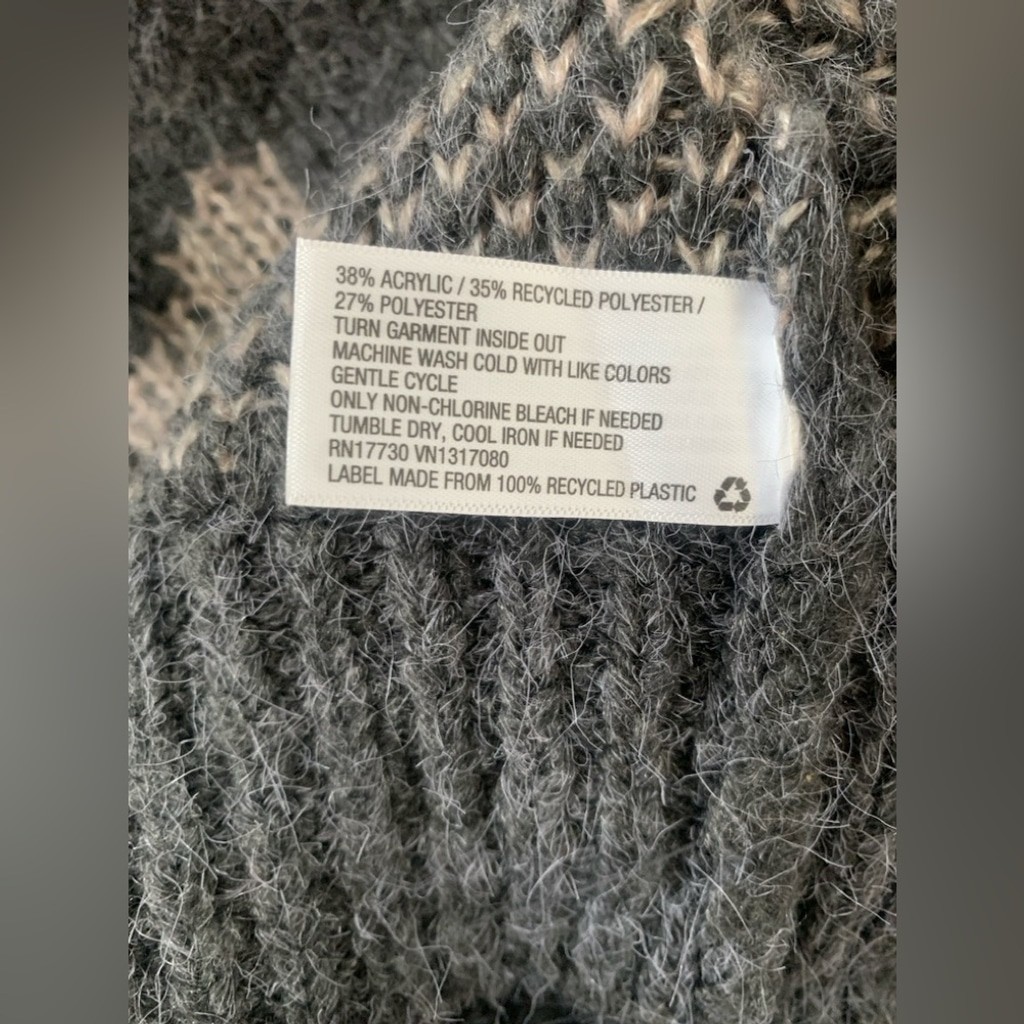 Universal Thread Gray Leopard Print Wool Sweater - image 5