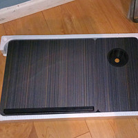 Foldable Laptop Desk Adjustable Angle with Cup Holder Black Metal/MDF Offer ✅️