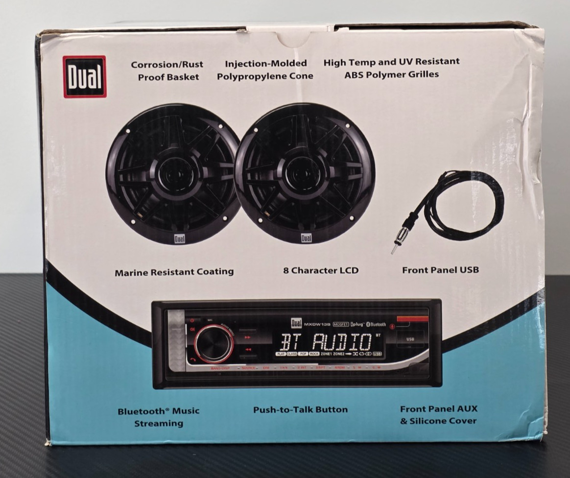 Dual Electronics MXP152B Marine Radio Digital Media Receiver 6.5-inch Speakers