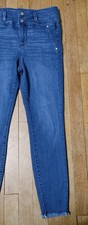 Liverpool Los Angeles Women's High Rise Ankle Blue Summer Jeans 8 / 29 raw hem