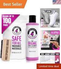 All-in-One Shoe Cleaner with Free Brush: Safe for Leather, Suede, and More