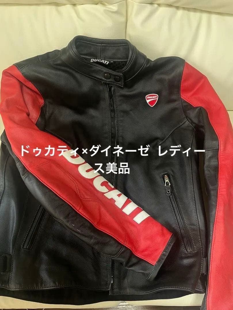 Text In Jacket DUCATI × DAINESE C3 Leather Jacket LADY 48 Black/Red | eBay