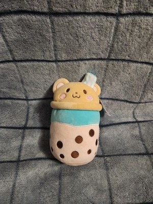 Kawaii Boba Tea Bear Plush 8'' Stuffed Animal Bubble Milk Tea Toy Cute Gift