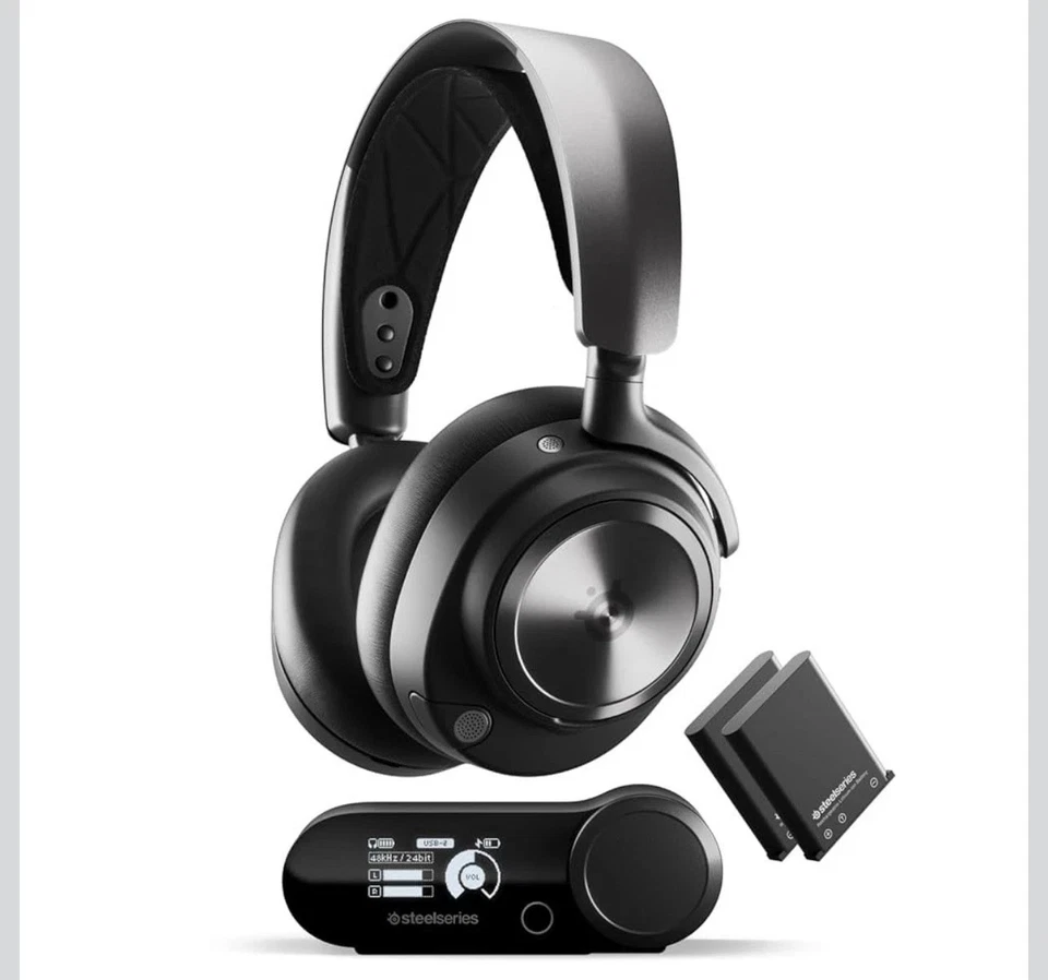 Steelseries Arctis Nova Pro Wireless Gaming Headset PC PLAYSTATION Base Station - Image 2 of 4