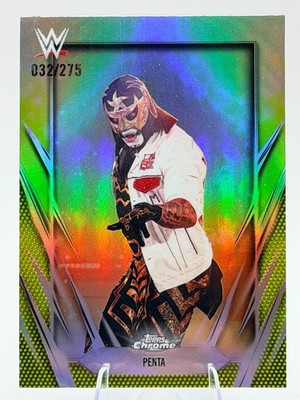 Penta 2026 Topps WWE Chrome Yellow Refractor SP #d /275