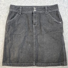 Faded Glory Skirt Womens 10 Denim Casual Utility Pocket Button Front Y2K Western