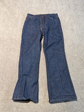 Vintage Maverick Jeans Mens 34x30 31x29 Blue Bell Scovill Zipper 60s Dark Wash