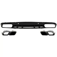 StoßStange Diffusor FüR Mercedes C C205 A205 14-19 Endrohre Facelift C63S Look
