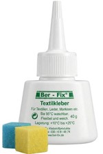 40g Ber-Fix Textilkleber Stoffkleber Stark Waschbar Biologisch - Einfach