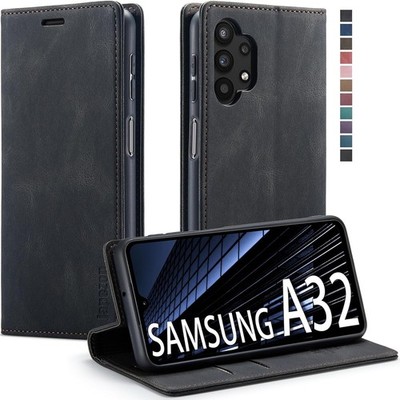 Samsung Galaxy A32 5G Wallet Case with RFID Blocking Card Holder Kickstand Leath