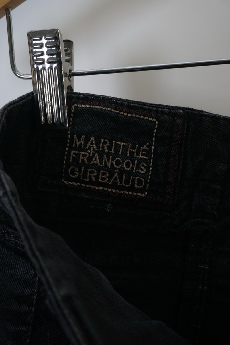 Marithé + François Girbaud Black Cropped Pants Capri Italy Size IT