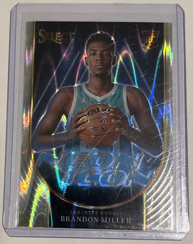 2023-24 Panini Select - Neon Icons Brandon Miller #11 Tectonic Prizm (RC)