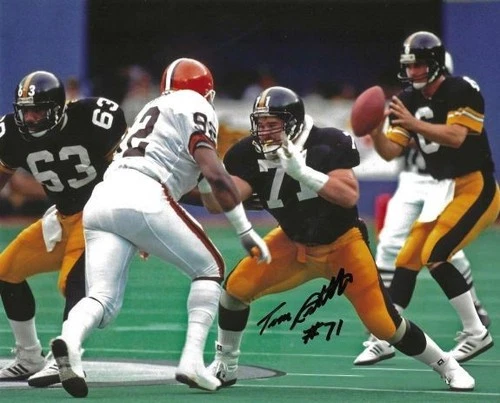 Signed 8x10 TOM RICKETTS Pittsburgh Steelers Autographed photo  w/COA