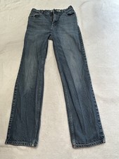 Oshkosh B  Gosh Girls Size 14R Straight Leg Adjustable Waist Jeans Blue Denim