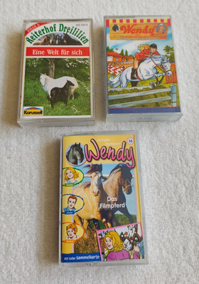 Wendy & Reiterhof Dreililien 3x Kassetten Hörspiel von Karussell Kiosk Kiddinx