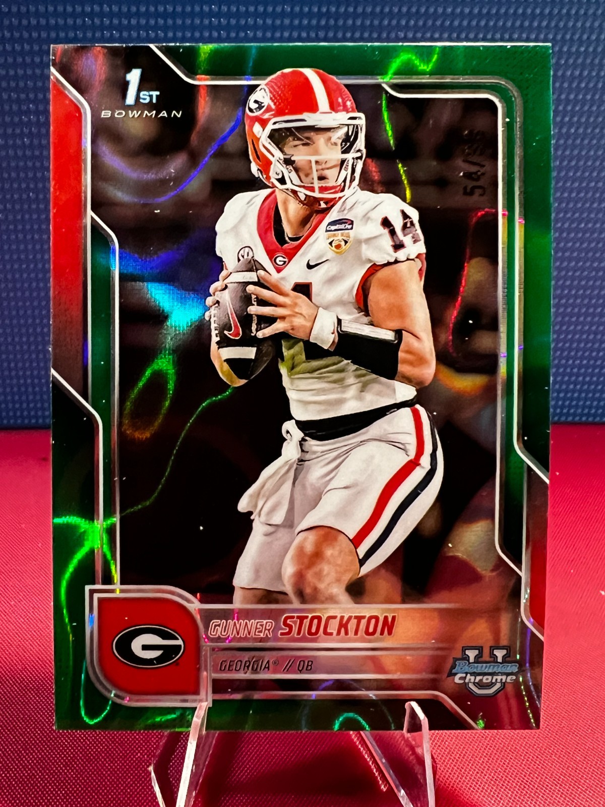 2025 Bowman U Chrome - Gunner Stockton - 1st Bowman Green Lava Refractor /99